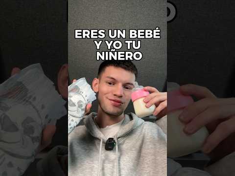 ERES UN BEBÉ 🍼 Y YO TU NIÑERO #asmr pov #shorts #comedia #asmrvideo