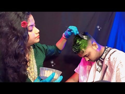 ASMR Hairsalon Roleplay | Relaxing Haircut And Hair colour | 💇