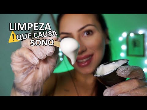 ASMR SONS RELAXANTE: LIMPEZA FACIAL E CUIDADOS NO SEU ROSTO