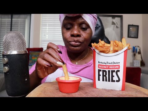 KFC FRIES ASMR EATING SOUNDS