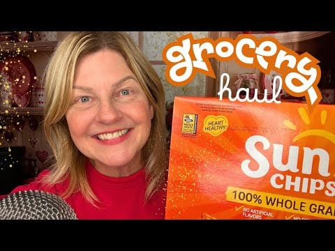 ASMR | Grocery Haul ft. Tingly New Items & Stories ~ Crisp Whispering 😍💕🌺