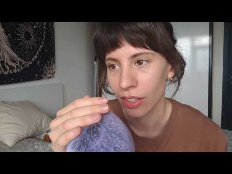 ASMR Fluffy Mic Scratching & Positive Trigger Words 🤍 Custom For Cole