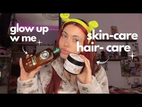 GLOW UP WITH ME💗 - prendiamoci cura insieme (skin-care, hair-care)💗