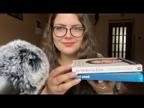 ASMR CZ Nové knihy (a pohled od @Mars 16 asmr) 📚 | Books - Whispering & Tapping (English subtitles)