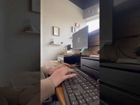 Keyboard typing ASMR with background noise #visualtingle #asmrkeyboard #lofiasmr