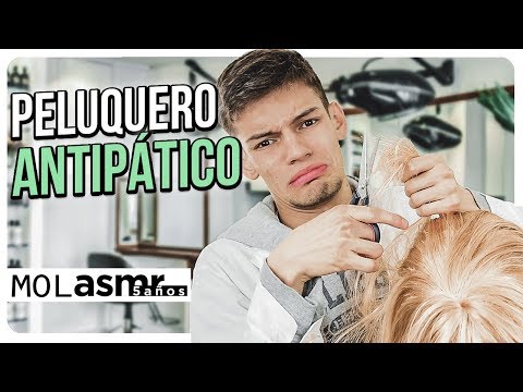 ASMR - PELUQUERO ANTIPÁTICO te corta el pelo virtual - ASMR Español - Mol ASMR