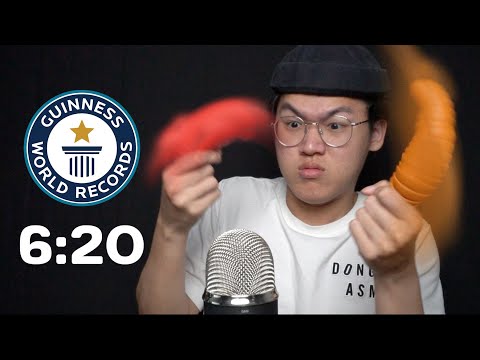 Fastest ASMR World Record (100 TRIGGERS)