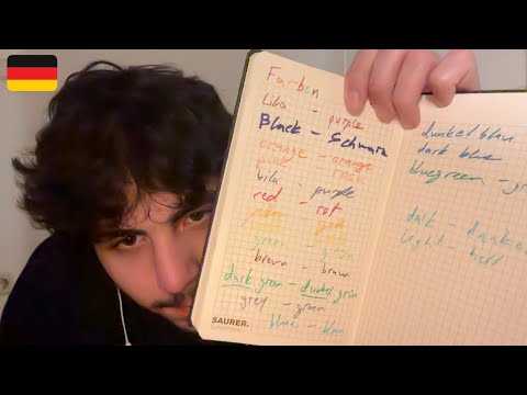 ASMR Teaching You German Basics on Colors