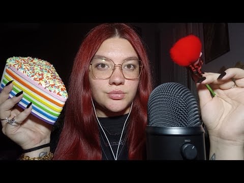 TAPPING, PLASTIC SOUNDS, PAROLE TRIGGHEROSE, MIC BRUSHING (COLLAB con @Gaia_asmr) 😴💜 | ASMR ITA