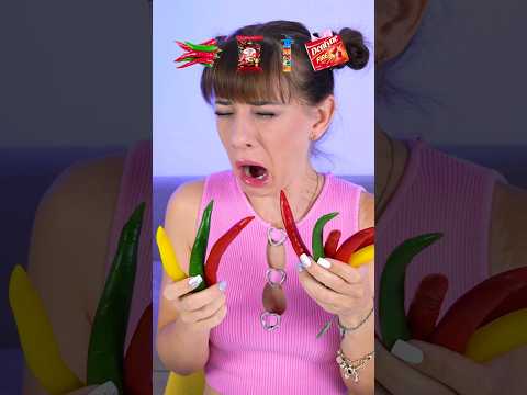 ASMR Emoji Spicy Hot Food Mukbang #shorts