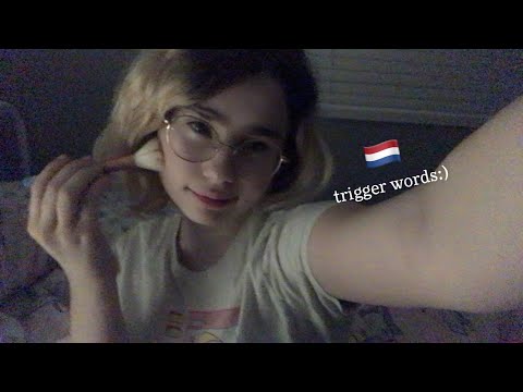 Dutch trigger words + tapping/brushing | whispered ASMR | Sugar Sweett