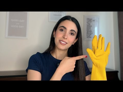 ASMR | Quick ASMR (Hand movements with latex gloves) 