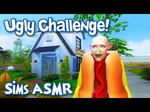 Sims ASMR | Ugly Challenge in an hour! 👶 | Relaxing & clicky whispers
