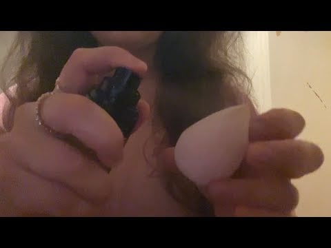 Lofi asmr doing your hair and makeup - but I apply everything on camera | no talking & no tapping 