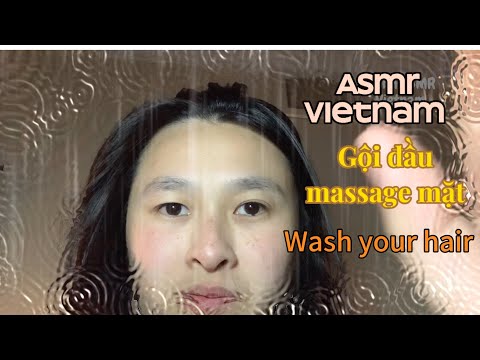 ASMR Vietnam Gội đầu massage mặt