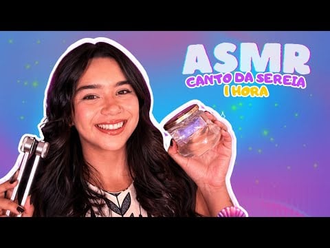 ASMR: 1 HORA DE CANTO DA SEREIA PARA DORMIR - Sons de Água, Eco e Humming 