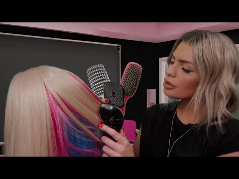 ASMR brushing your hair in class - which brush is your favourite? 💆🏼‍♀️ (hair play roleplay)