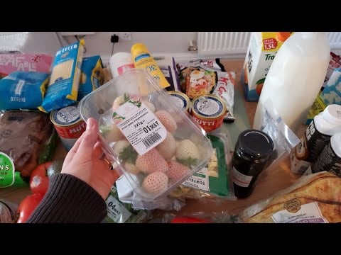 ASMR grocery haul | tasting white strawberries | soft spoken | LoFi