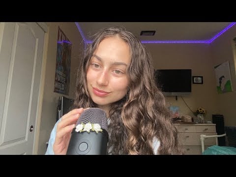 asmr gentle mic rubbing + whisper ramble, for relaxation 