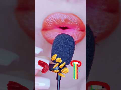 ASMR Long Jelly Candy & Chips 🤤 Crunchy Mouth Sounds | No Talking 젤리 먹방 أصوات الفم