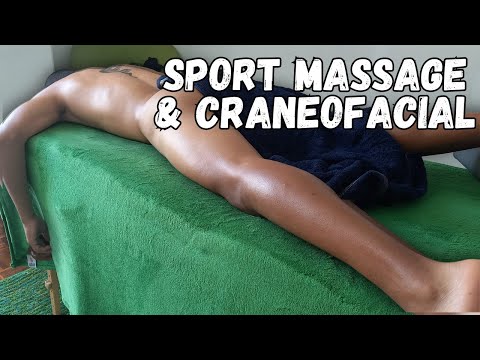 Sesión completa de masaje deportivo (sport massage) masaje craneofacial y ventosas
