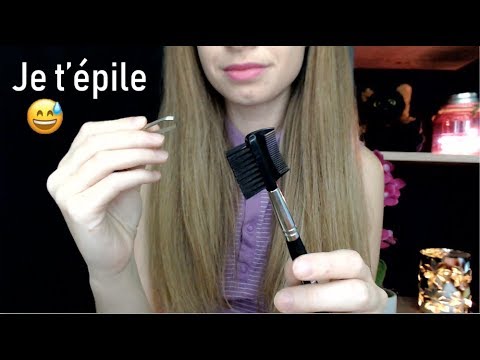 [ASMR] Roleplay -  Je t'épile et te maquille les yeux - attention personnelle