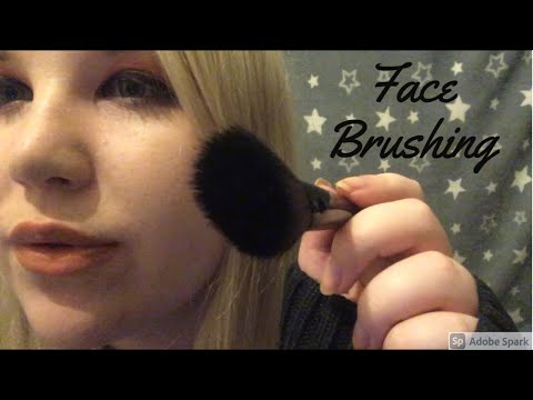 ASMR Face Brushing w/ Positive Affirmations & Trigger Words