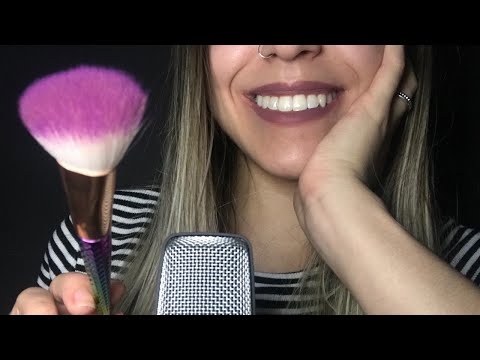 ASMR - CAMERA BRUSHING + MOUTH SOUNDS