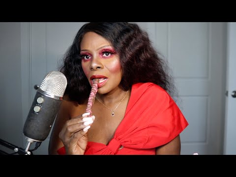 Valentine's Chocolate Covered Pretzel ASMR Eating Sounds