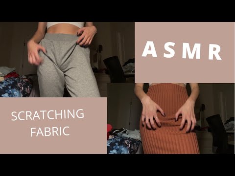 ASMR | SCRATCHING AND RUBBING FABRIC (with nails)