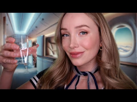 ASMR LUXURY FLIGHT ATTENDANT ✈️ | First Class Service to Help You Sleep Instantly