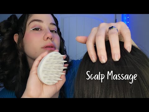 Asmr Scalp massage, Hair Brushing & hair playing for sleep.