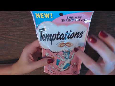 ASMR Silly Soft Spoken ~ Cat Treat Bags Show & Tell