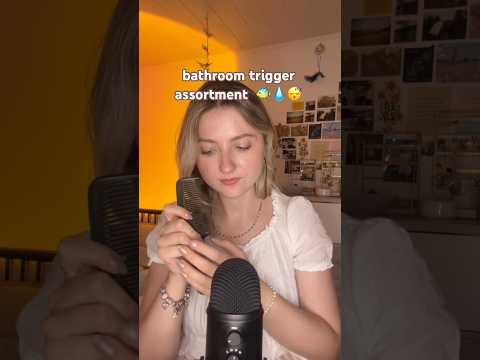 ASMR | bathroom trigger assortment 🐠💧😴 #asmr #sleep #relax