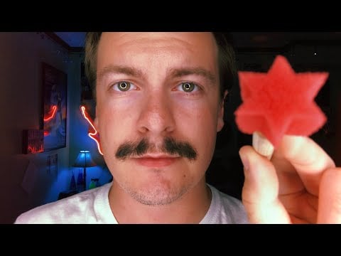 [ASMR] Stamping Your Face with Different Shapes | Up Close Visual ASMR Triggers