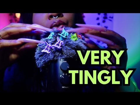 ASMR for those who lost their TINGLE ✨Lofi plucking ASMR 🦋 long nails + FAST TRIGGERS 💅🏽