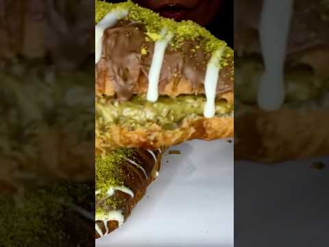 CHOCOLATE CROISSANT  #asmr #dubai #dessert