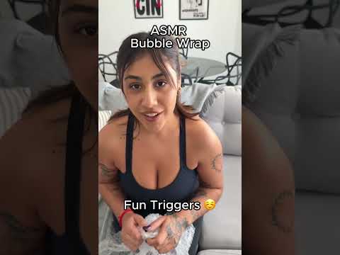 Bubble Wrap ASMR With Flora ✨ #asmr #relax #tingles #tinglytriggers