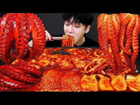 ASMR MUKBANG | 직접 만든 해물찜 대왕 랍스터 문어 팽이 버섯 먹방 & 레시피  LOBSTER, OCTOPUS, SEAFOOD