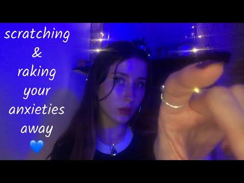 ASMR Scratching & Raking Away All Of Your Anxieties & Negativity