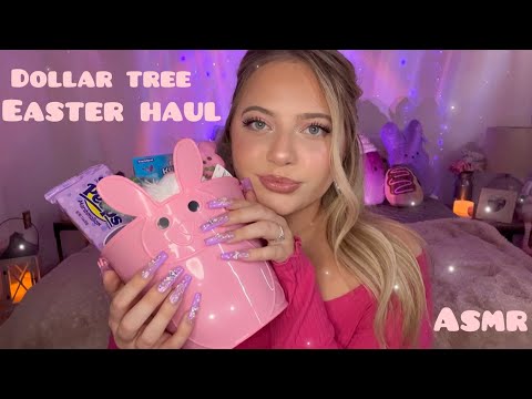 Asmr Dollar Tree Easter Haul 🐣| Long Nail Tapping & Whispering