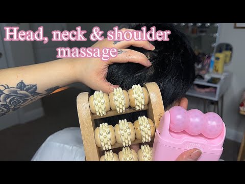 ASMR| Head, Neck & Shoulder Massage 💆🏻‍♀️ on Real Person 😴✨