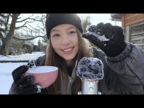 ASMR in the snow (german/deutsch) | emily asmr