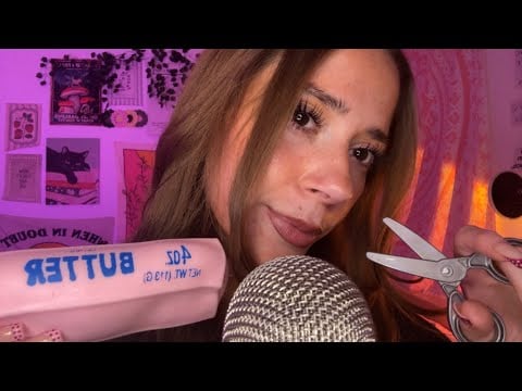 ASMR Crunchy Squishies, Snip Snips & Gratitude Chit Chat 