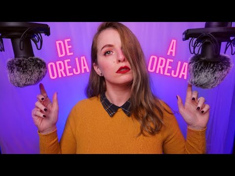 ASMR Susurros INTELIGIBLES con Fluffy Mics DE OREJA A OREJA