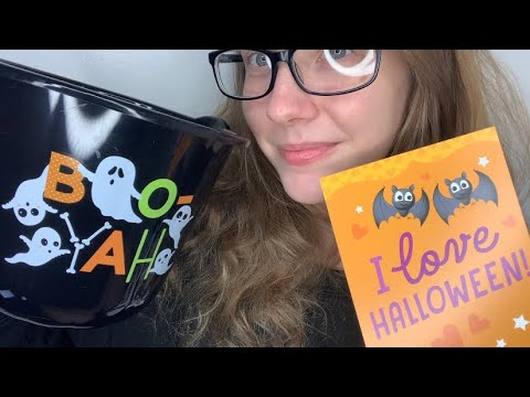 ASMR Making My Boyfriend A Spooky Basket | What I Got My Boyfriend For Halloween | Present Ideas