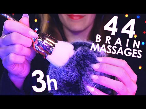 [ASMR] 44 Deep Brain Melting Massages 😴 99.99% of You Will Fall Asleep - 4k (No Talking)