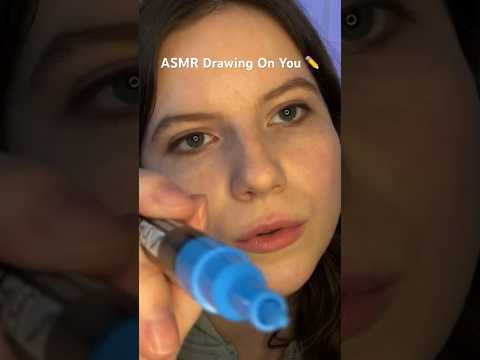 ASMR Drawing On You ✏️ #asmr #asmrvideo #asmrshorts #asmrmouthsounds