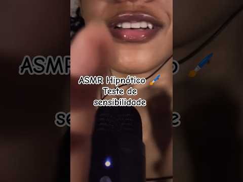ASMR Hipnótico 🖌️ Teste de sensibilidade #asmr #visualtingle