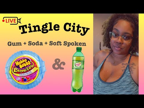 ♥️ GUM CHEWING & Drinking Soda Pop  (TINGLES)